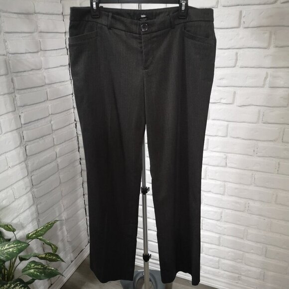 Mossimo Stretch Ladies Size 12 Charcoal Color Slight Flare Dress Pant - Picture 1 of 11